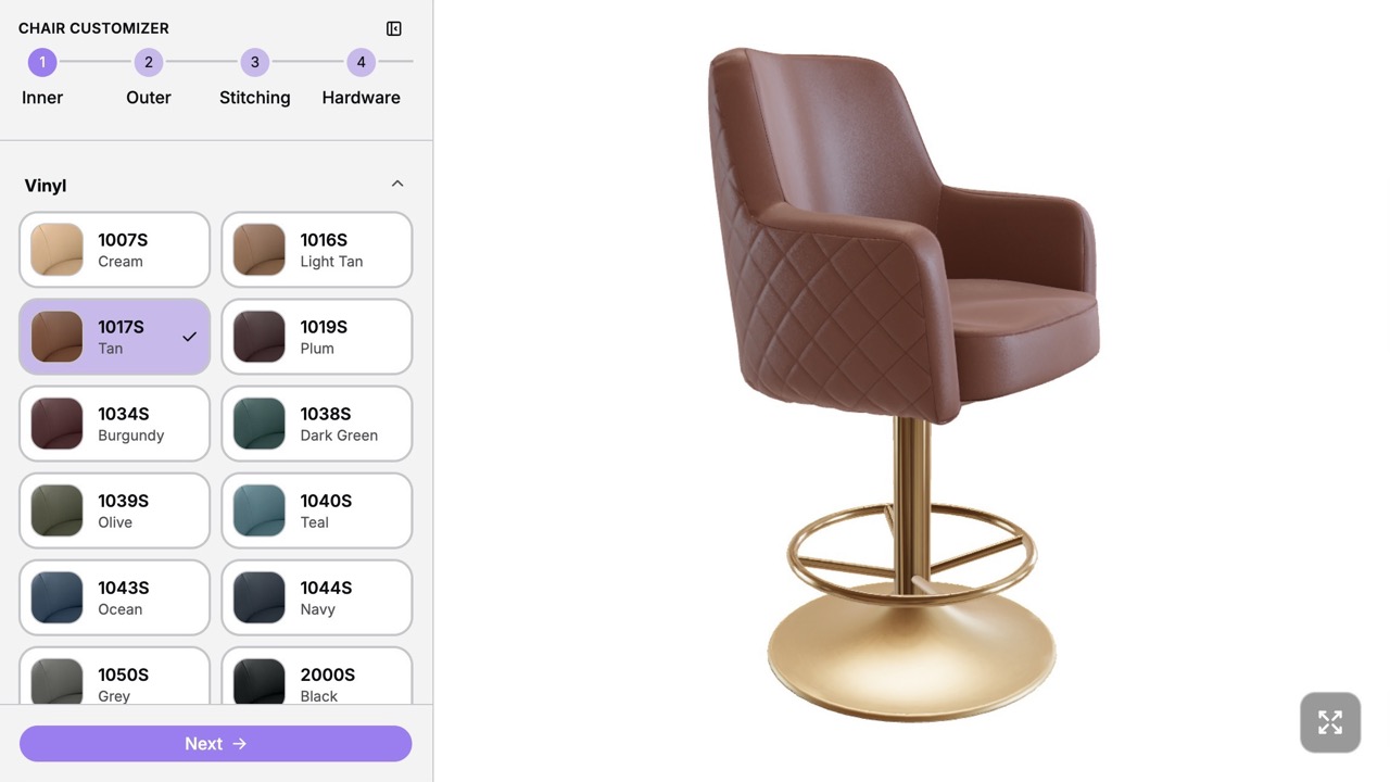 Chair configurator